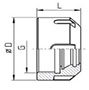Sealed nut drawing